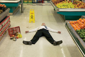 slip and fall injury case at grocery store